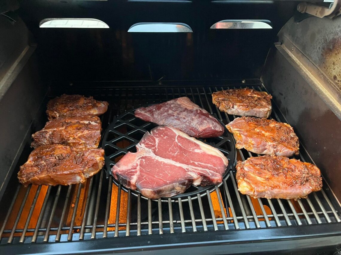 Marinované vepřové maso na grilu