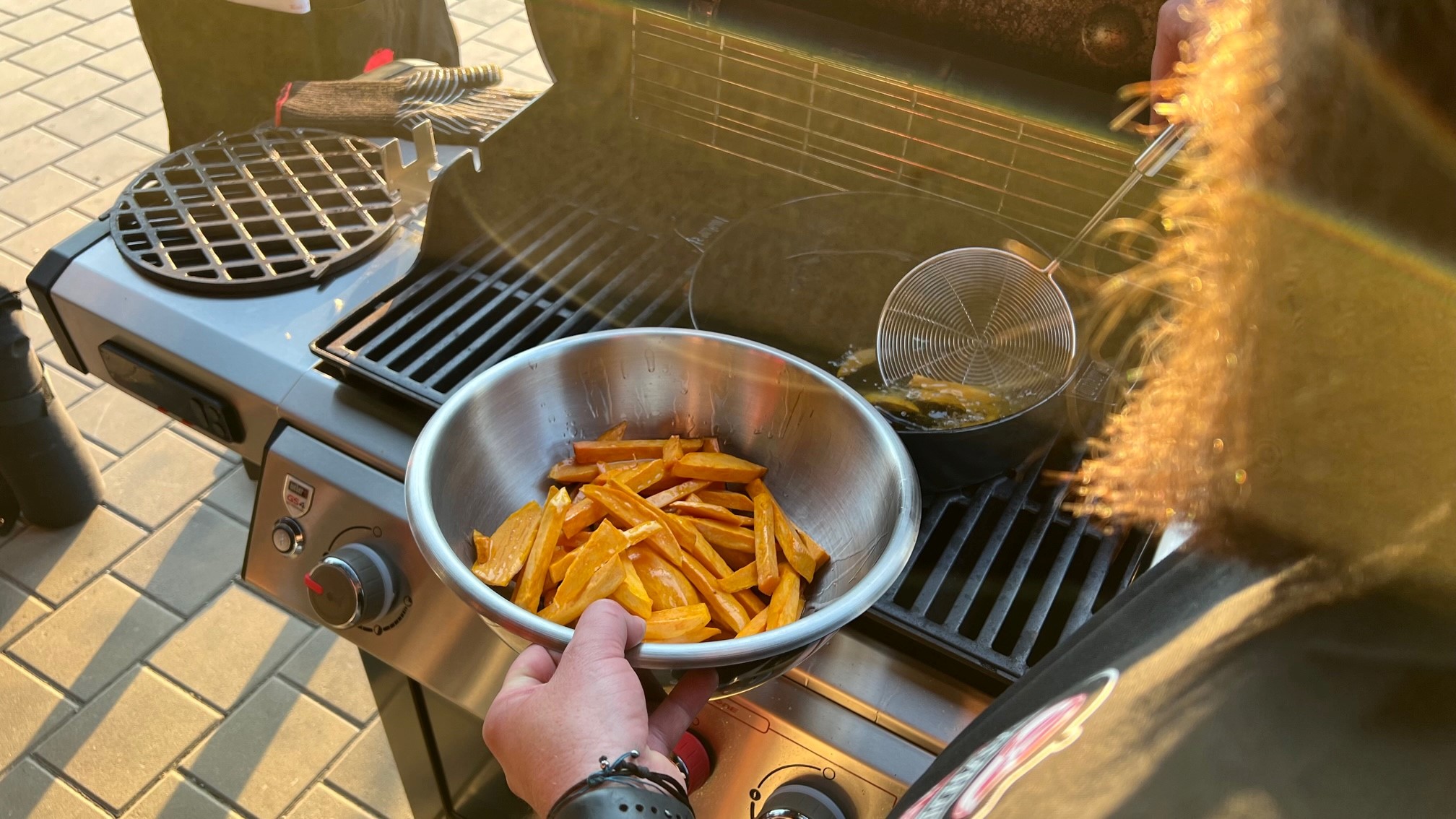 Dokonalé sladké zemiakové hranolky - po prvom osmaždení Dokonalé sladké zemiakové hranolky - po prvom osmaždení