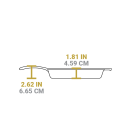 Štvorcová liatinová panvica Lodge 26 cm