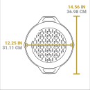 Liatinová dierovaná panvica Lodge 30 cm