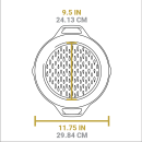 Liatinová dierovaná panvica Lodge 30 cm