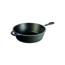 Hlboká liatinová panvica Lodge 26 cm s poklicou