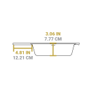 Hlboká liatinová panvica Lodge 26 cm s poklicou
