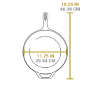 Hlboká liatinová panvica Lodge 30 cm