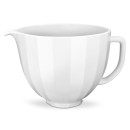 KitchenAid keramická misa biela vrúbkovaná (4,83 l) pre kuchynské roboty