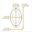 Liatinová oválna servírovacia miska Lodge 0,5 l