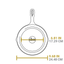 Liatinová panvica Lodge 23 cm