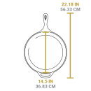 Liatinová panvica Lodge 38 cm