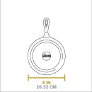 Liatinová panvica na palacinky Lodge 20 cm