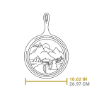 Liatinová panvica na palacinky Lodge 26 cm - Wanderlust