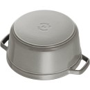 Liatinový hrniec Staub 22 cm, šedý