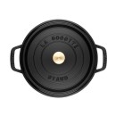 Liatinový hrniec Staub 30 cm, čierny