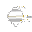 Liatinový stolný gril Lodge 30 cm