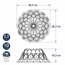 Nordic Ware forma na bábovku Crown, 10 cup, zlatá