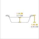 Liatinová obdĺžniková servírovacia miska Lodge