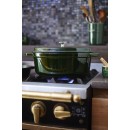 Oválny liatinový hrniec Staub 31 cm, bazalka
