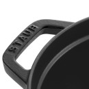 Oválny liatinový hrniec Staub 31 cm, čierny