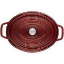 Oválny liatinový hrniec Staub 31 cm, grenadina