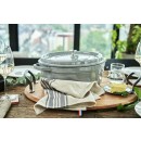 Oválny liatinový hrniec Staub 31 cm, šedý