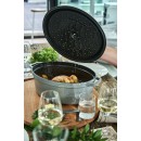 Oválny liatinový hrniec Staub 31 cm, šedý