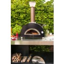 Pec na pizzu na dřevo Alfa Forni – 5 Pizze, červená