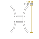 Lodge stojan na varenie s liatinovým riadom v otvorenom ohni