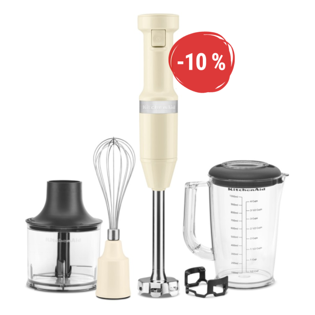 KitchenAid tyčový mixér s príslušenstvom 5KHBV83 - mandľová