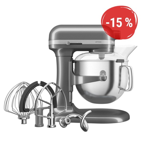 Kuchynský robot KitchenAid 5KSM70SHX - strieborno sivá