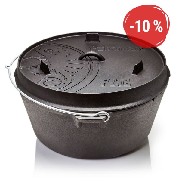 Petromax liatinový kotlík Dutch Oven ft18 - 34 cm, 16,1 l