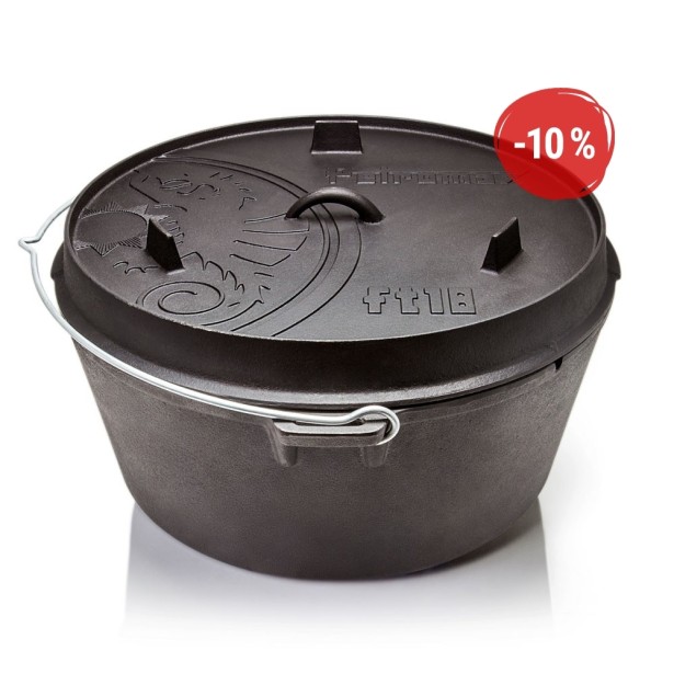 Petromax liatinový kotlík Dutch Oven ft18 - 34 cm, 16,1 l