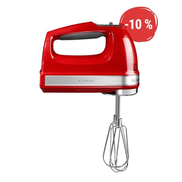 Ručný šľahač KitchenAid P2 5KHM9212 - kráľovská červená