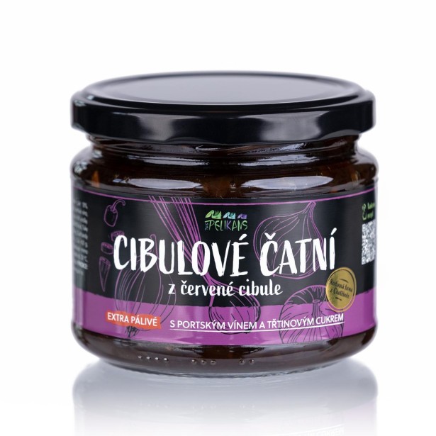 Cibuľové čatní z červenej cibule extra pálivé 250 g