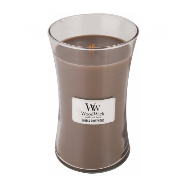 WoodWick sklo velké - Sand & Driftwood