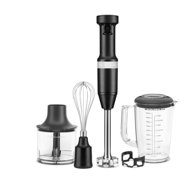 KitchenAid tyčový mixér s príslušenstvom 5KHBV83 - matná čierna