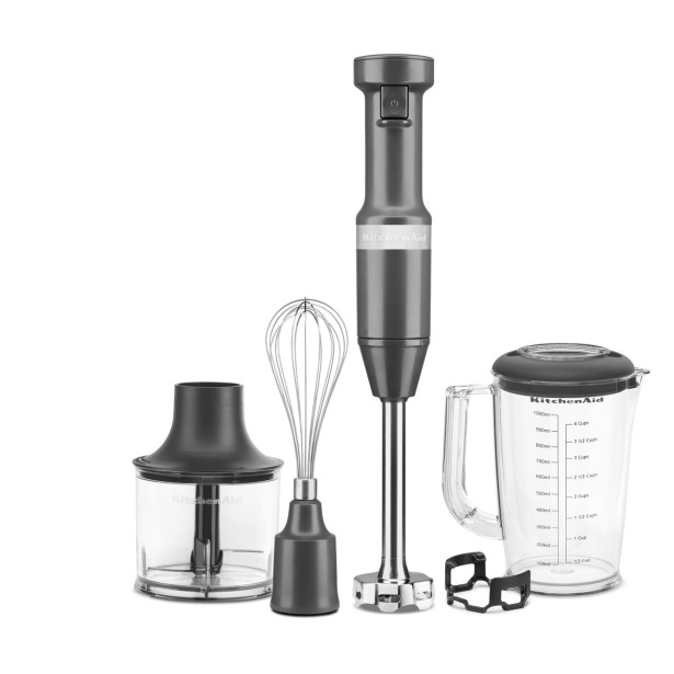 KitchenAid tyčový mixér s príslušenstvom 5KHBV83 - tmavo sivý mat