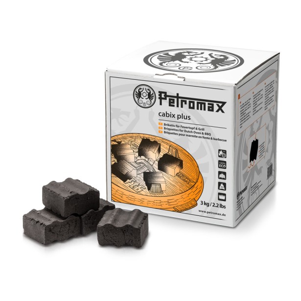Petromax CABIX plus brikety na varenie v liatinovom riade
