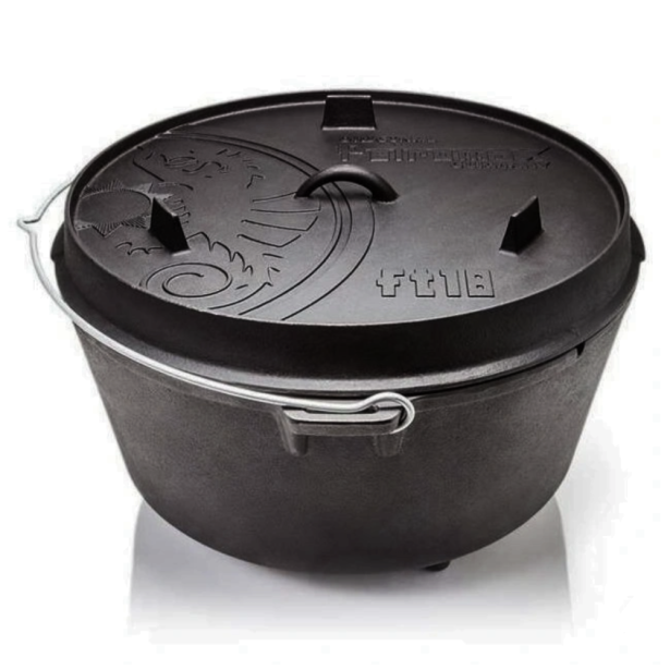 Petromax liatinový kotlík Dutch Oven s nožičkami ft18 - 34 cm, 16,1 l