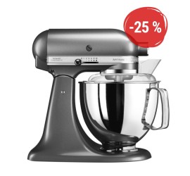 Kuchynský robot KitchenAid Artisan 5KSM175 - strieborno sivá