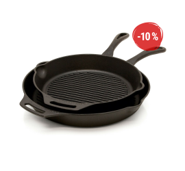 Petromax grilovacia liatinová panvica s rukoväťou gp30 - 30 cm