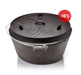 Petromax liatinový kotlík Dutch Oven ft18 - 34 cm, 16,1 l