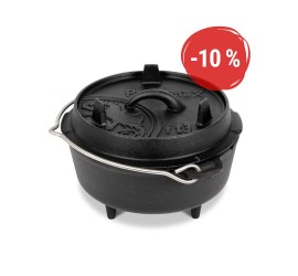 Petromax liatinový kotlík Dutch Oven s nožičkami ft3 - 18 cm, 1,6 l