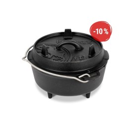 Petromax liatinový kotlík Dutch Oven s nožičkami ft3 - 18 cm, 1,6 l