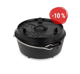 Petromax liatinový kotlík Dutch Oven s nožičkami ft4,5 - 22 cm, 3,5 l