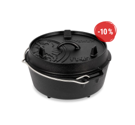 Petromax liatinový kotlík Dutch Oven s nožičkami ft4,5 - 22 cm, 3,5 l