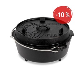 Petromax liatinový kotlík Dutch Oven s nožičkami ft6 - 26 cm, 5,5 l