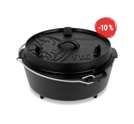 Petromax liatinový kotlík Dutch Oven s nožičkami ft6 - 26 cm, 5,5 l