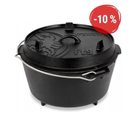 Petromax liatinový kotlík Dutch Oven s nožičkami ft9 - 25 cm, 7,5 l