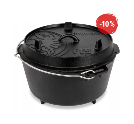 Petromax liatinový kotlík Dutch Oven s nožičkami ft9 - 25 cm, 7,5 l