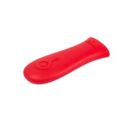 Červený ochranný silikonový návlek na rukojeť litinové pánve Lodge