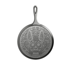 Liatinová panvica na palacinky Lodge 26 cm - Xolo Sugar Skull